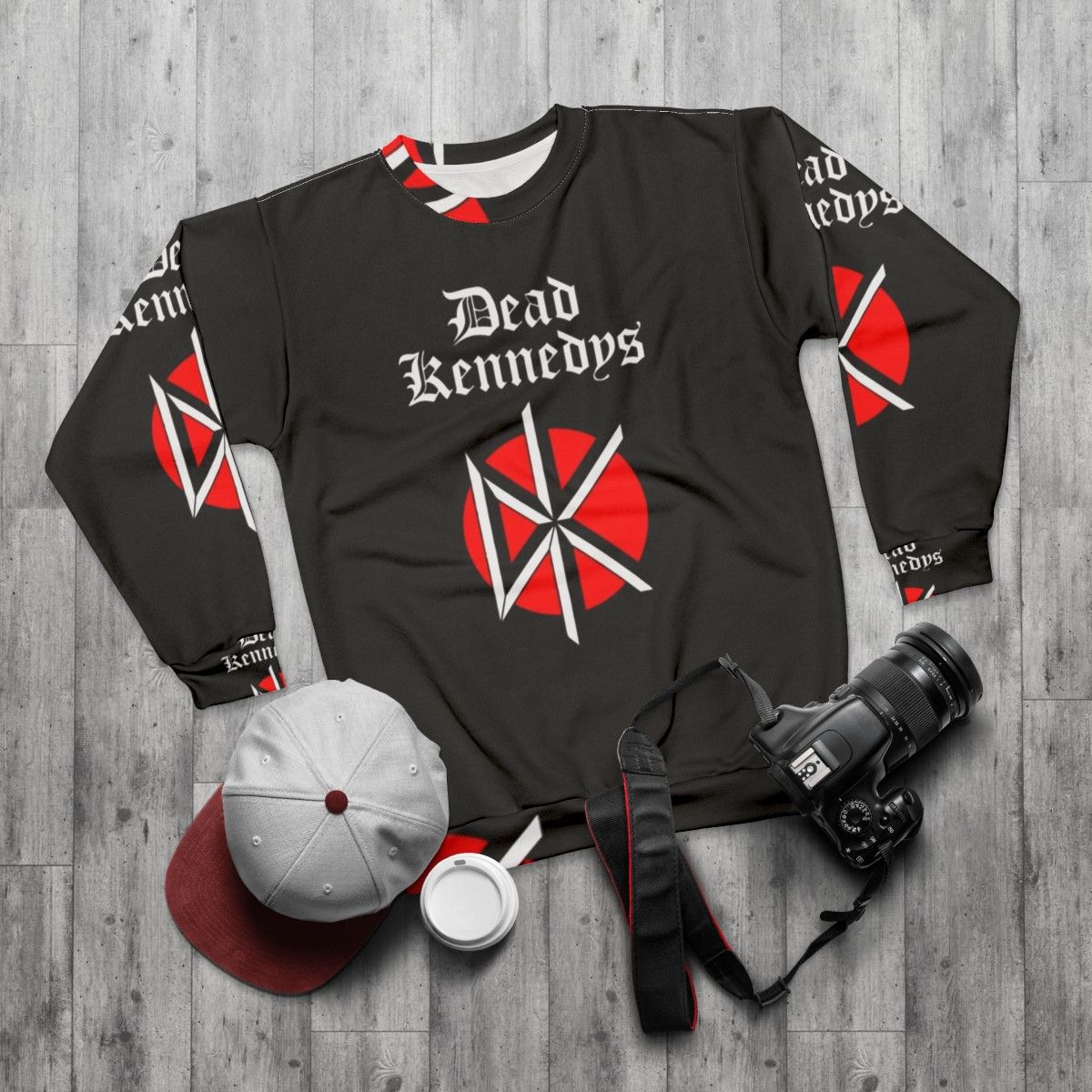 Dead Kennedys Essential Punk Rock Sweatshirt - flat lay