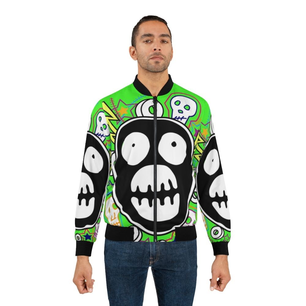 The Mighty Boosh logo printed on a stylish bomber jacket - Lifestyle