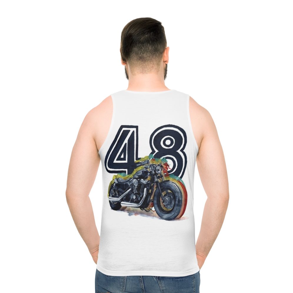 Harley Davidson 48 Unisex Motorcycle Tank Top - men back