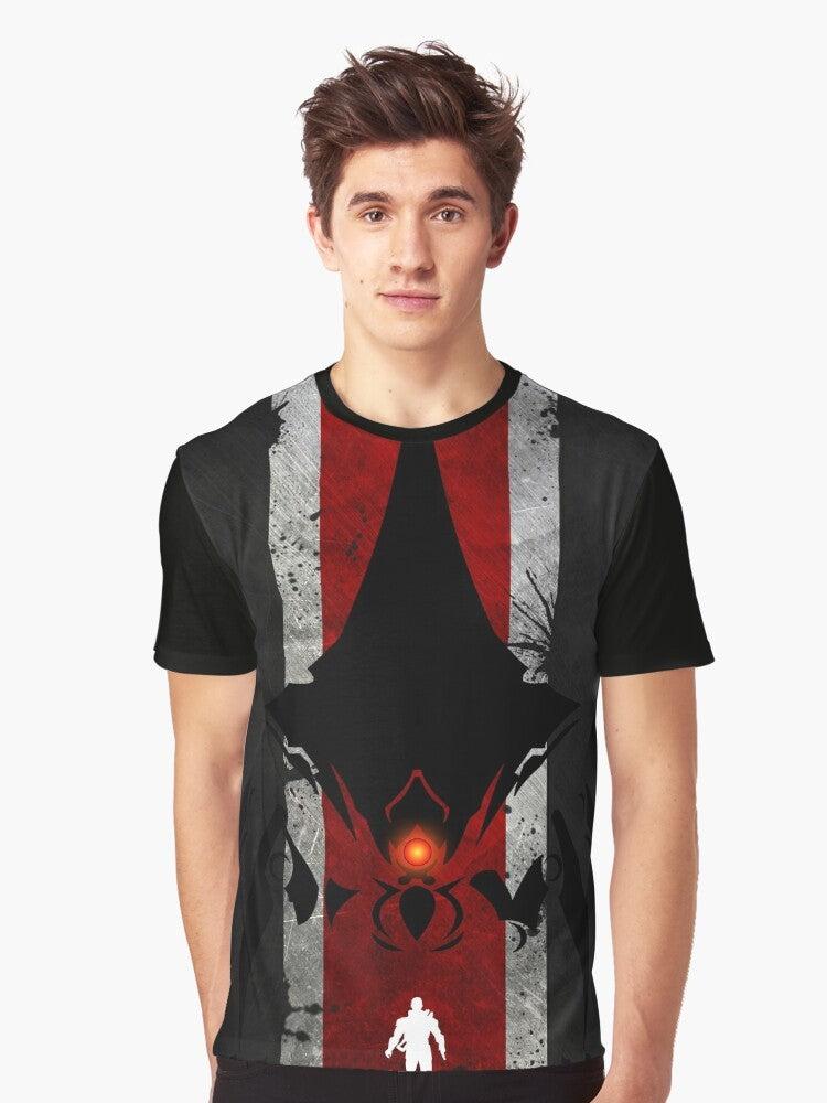 Mass Effect Commander Shepard Communist Graphic T-Shirt - Men