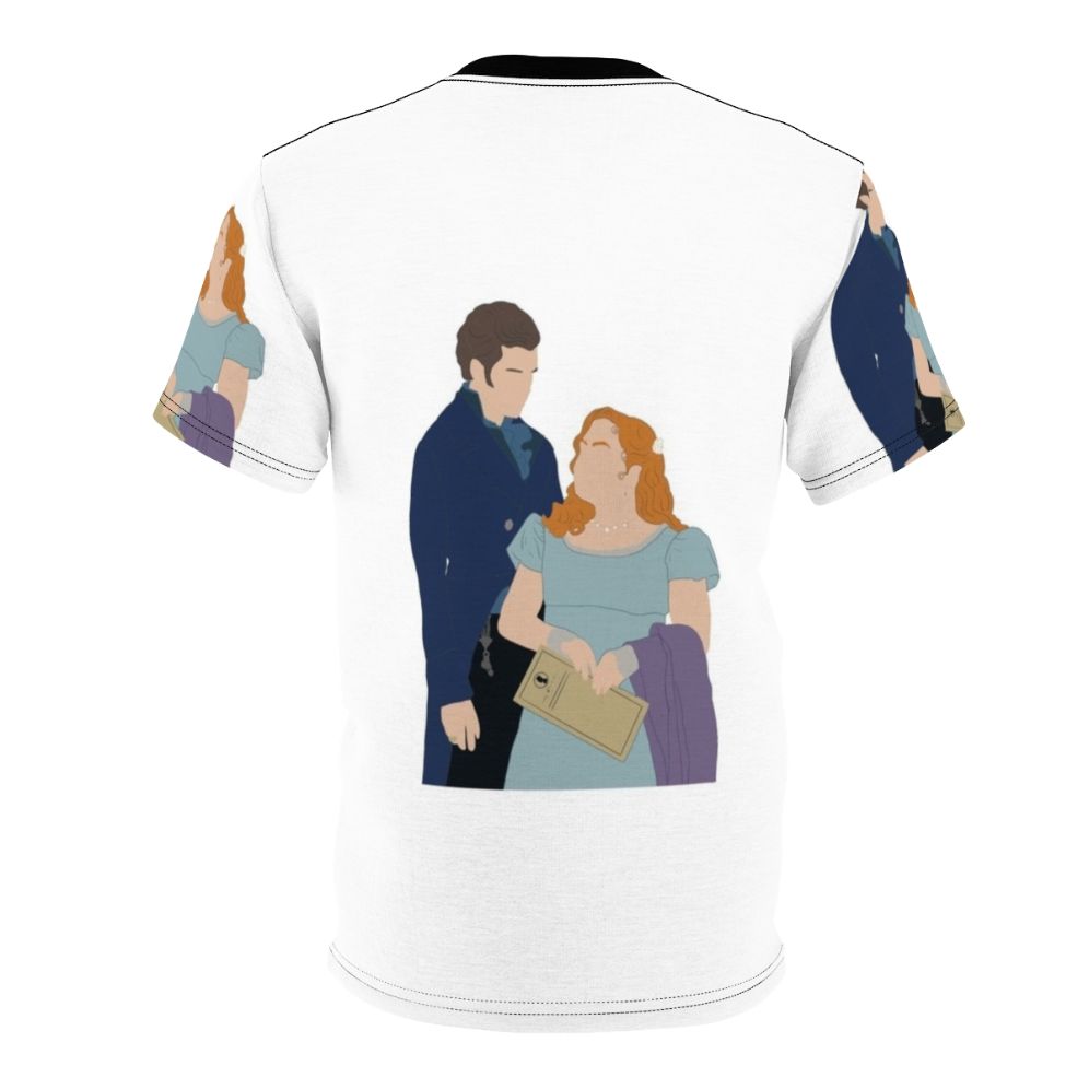 Bridgerton-inspired t-shirt featuring the characters Colin Bridgerton and Penelope Featherington - Back