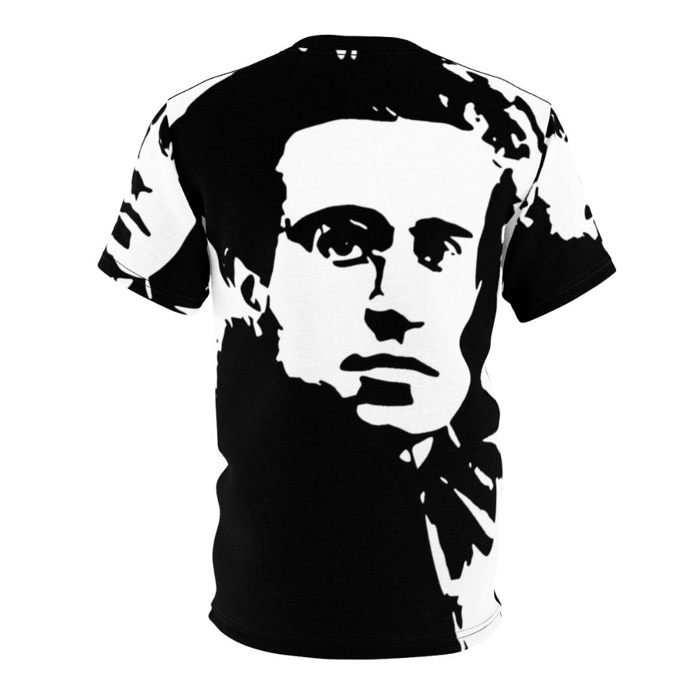 T-shirt featuring a portrait of Italian philosopher and political theorist Antonio Gramsci - Back