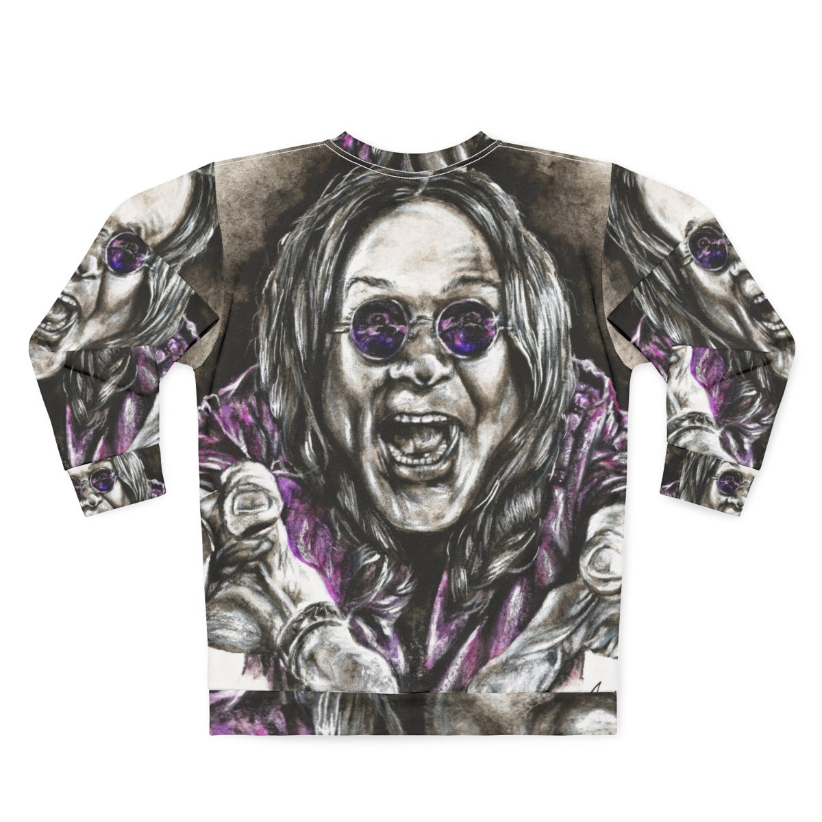 Paranoid Ozzy Osbourne Children of the Grave Heavy Metal Sweatshirt - Back