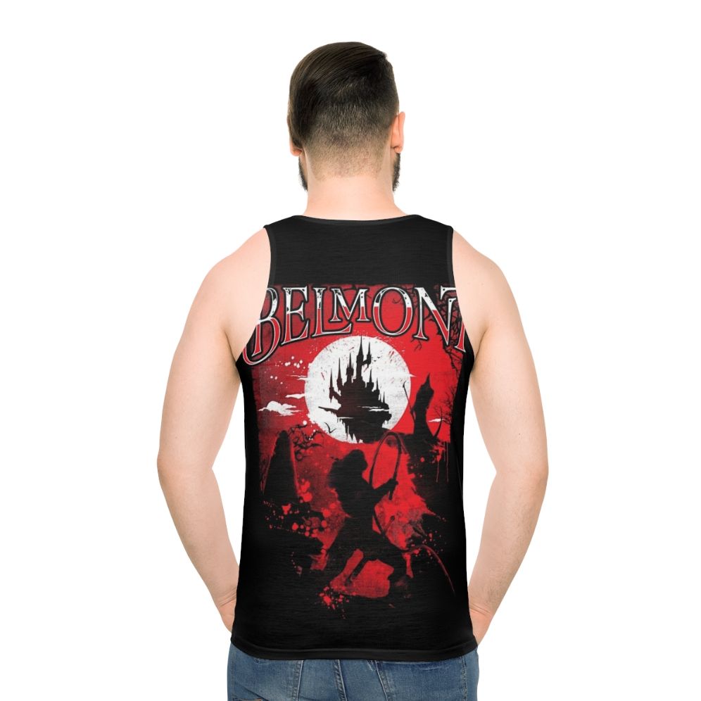 Belmont Vampire Hunter Unisex Tank Top - men back