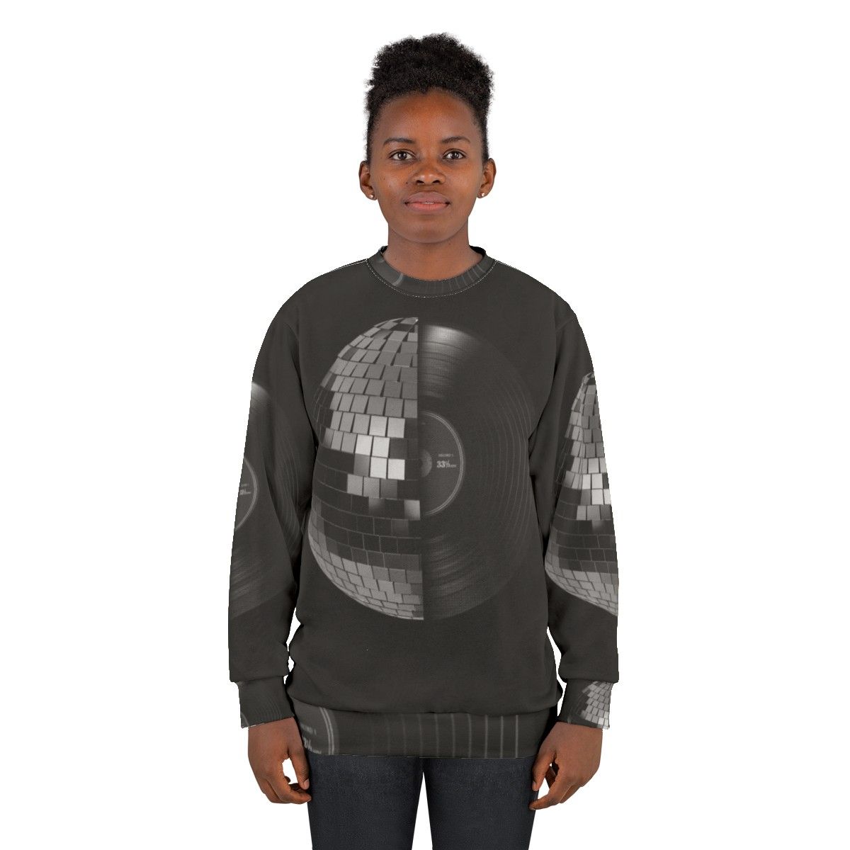 Disco-inspired retro sweatshirt - women