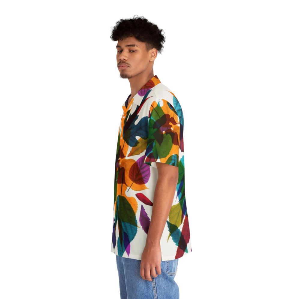 Autumn Escape Hawaiian Shirt with nature inspired design - People Left