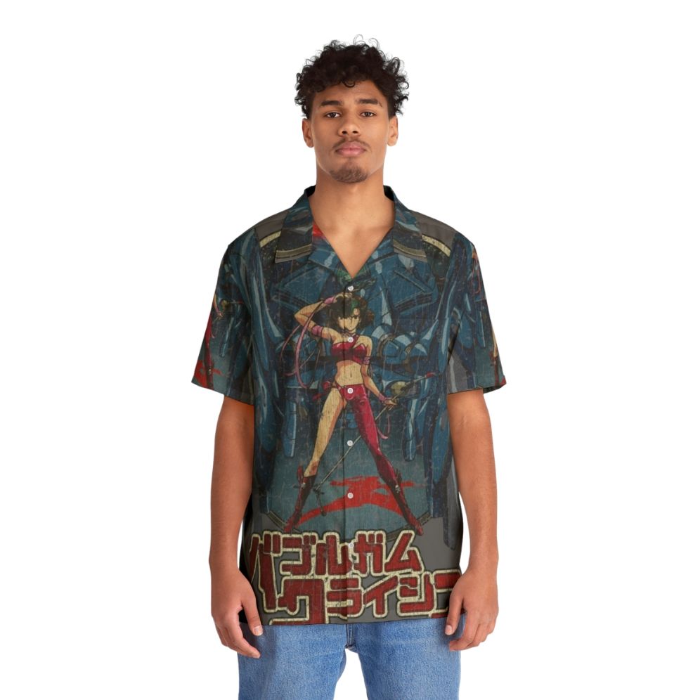 Bubblegum Crisis 1980s Hawaiian Shirt - People Front