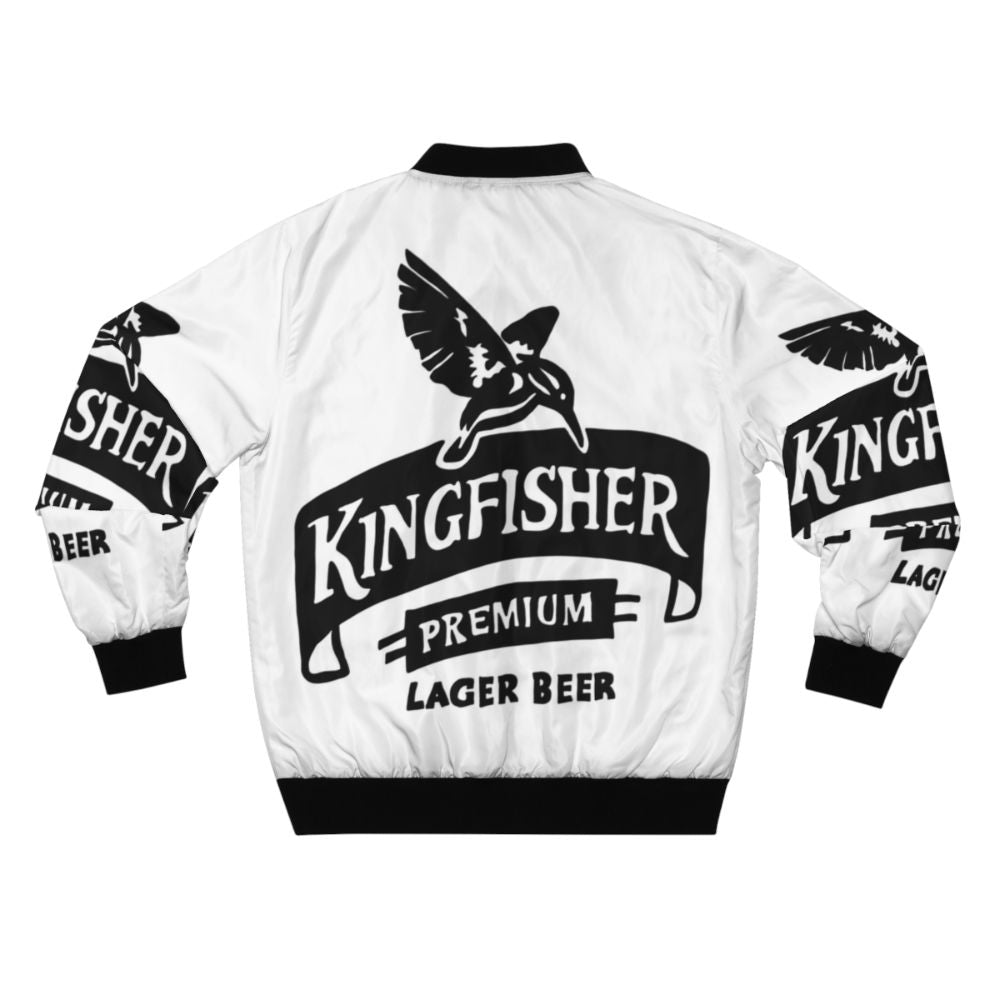 Kingfisher Indian Lager Pop Art Bomber Jacket with beer logo design - Back