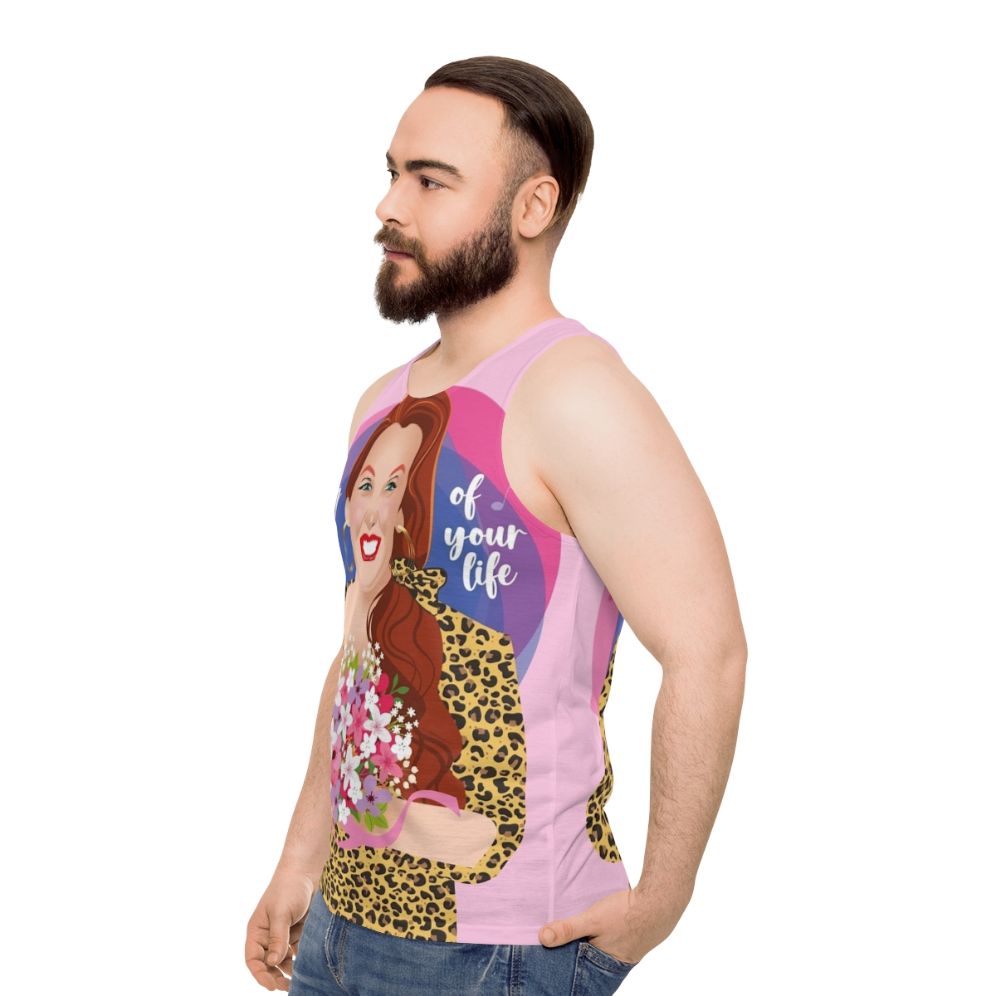 Unisex tank top with pop art design - men side