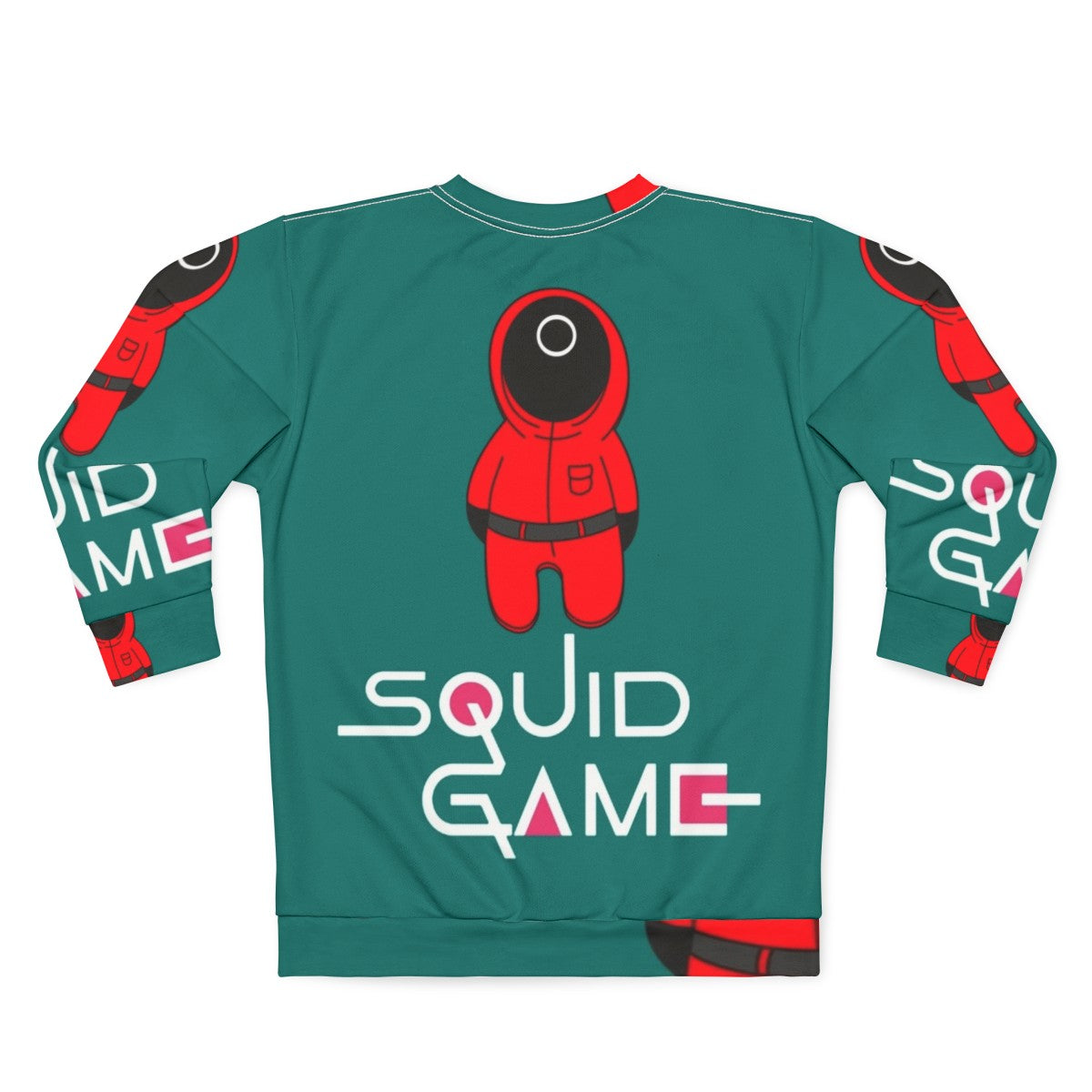 Squid Game Collection Sweatshirt featuring characters and symbols from the Netflix series - Back