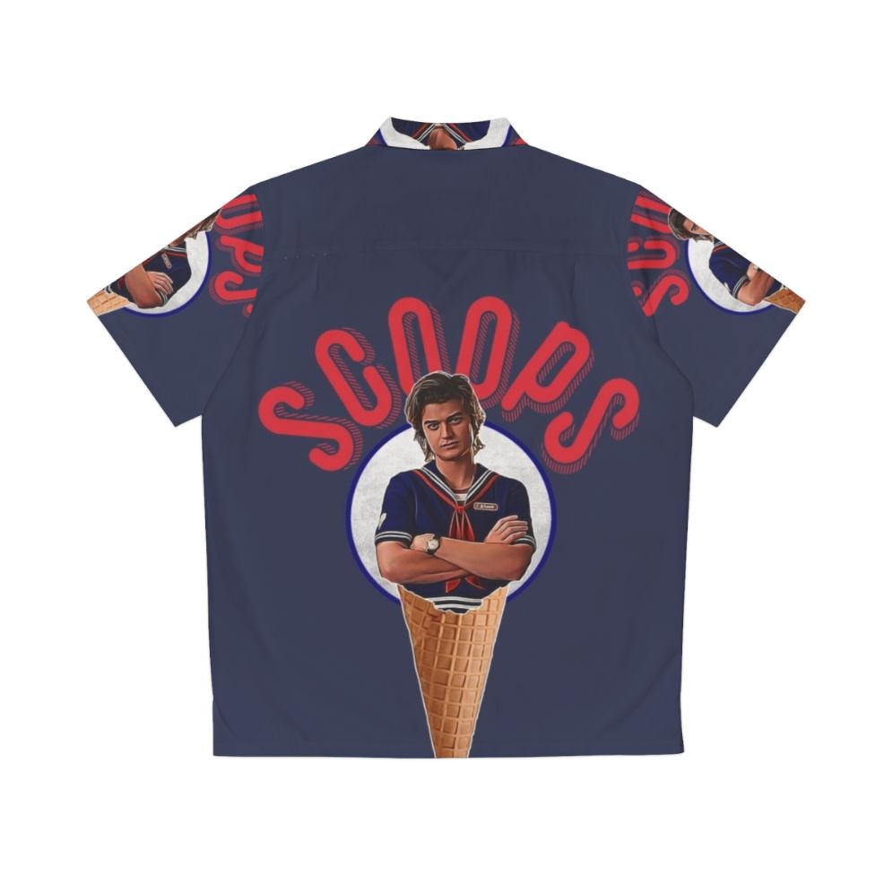 Scoops Hawaiian Shirt - Stranger Things Inspired Ice Cream Sailor Shirt - Back