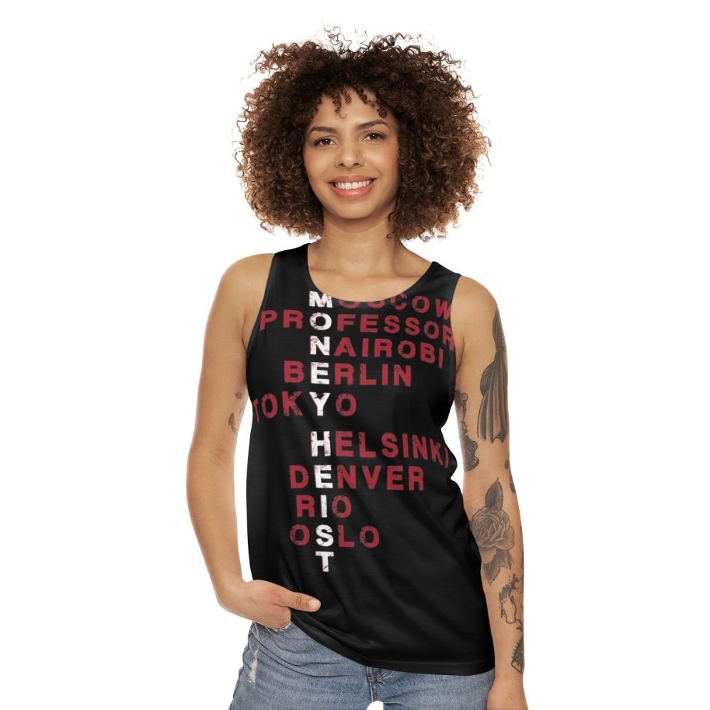 Retro Money Heist Unisex Tank Top - women