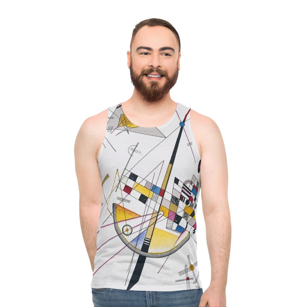 Wassily Kandinsky inspired abstract art unisex tank top - men