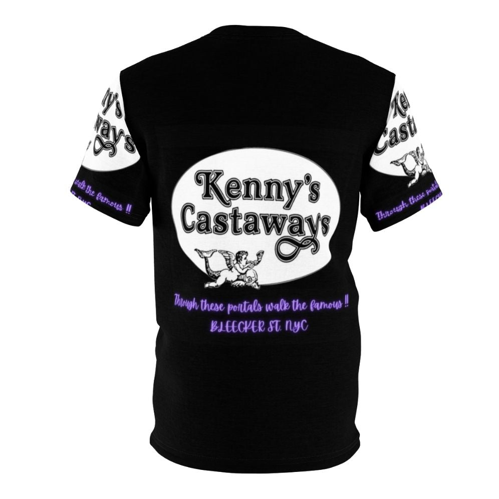 Vintage-inspired t-shirt featuring the iconic Kenny's Castaways dive bar in New York City's Greenwich Village - Back