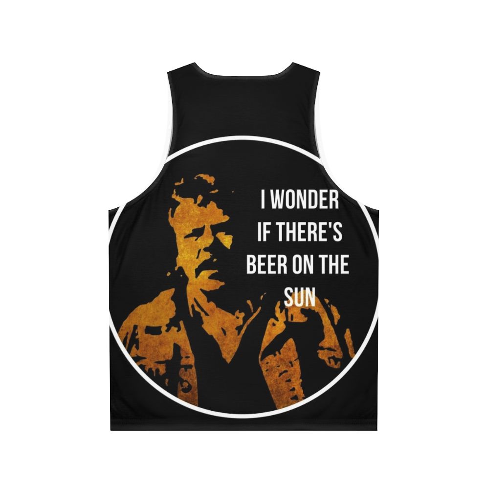 Zap Rowsdower Beer Quote Unisex Tank Top - Back