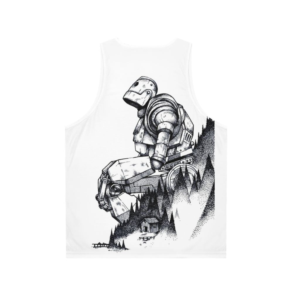 Iron Giant superhero robot movie inspired unisex tank top - Back