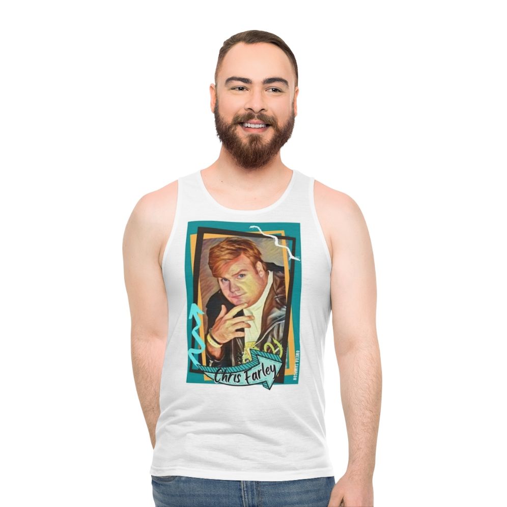 Retro Chris Farley unisex tank top - men