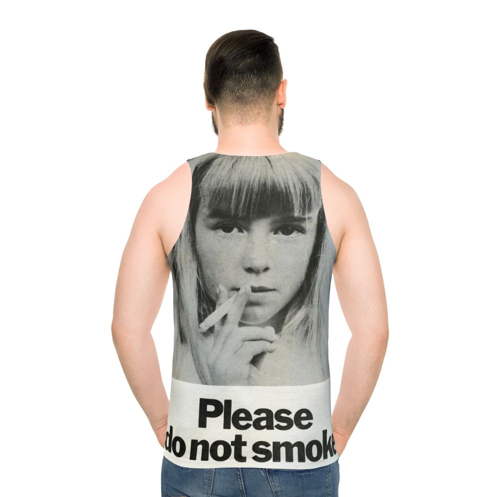 Vintage-style no smoking tank top - men back