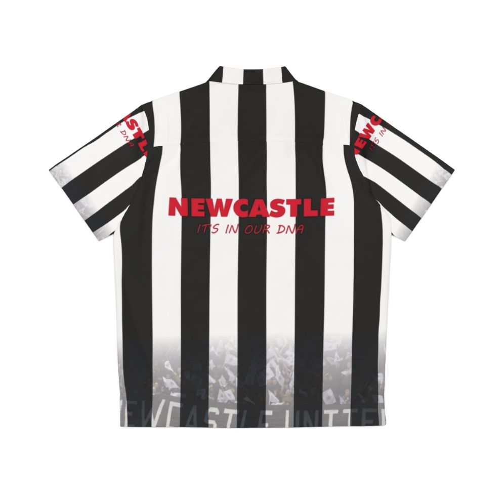 Newcastle United FC Hawaiian Shirt featuring the Magpies crest and colors - Back