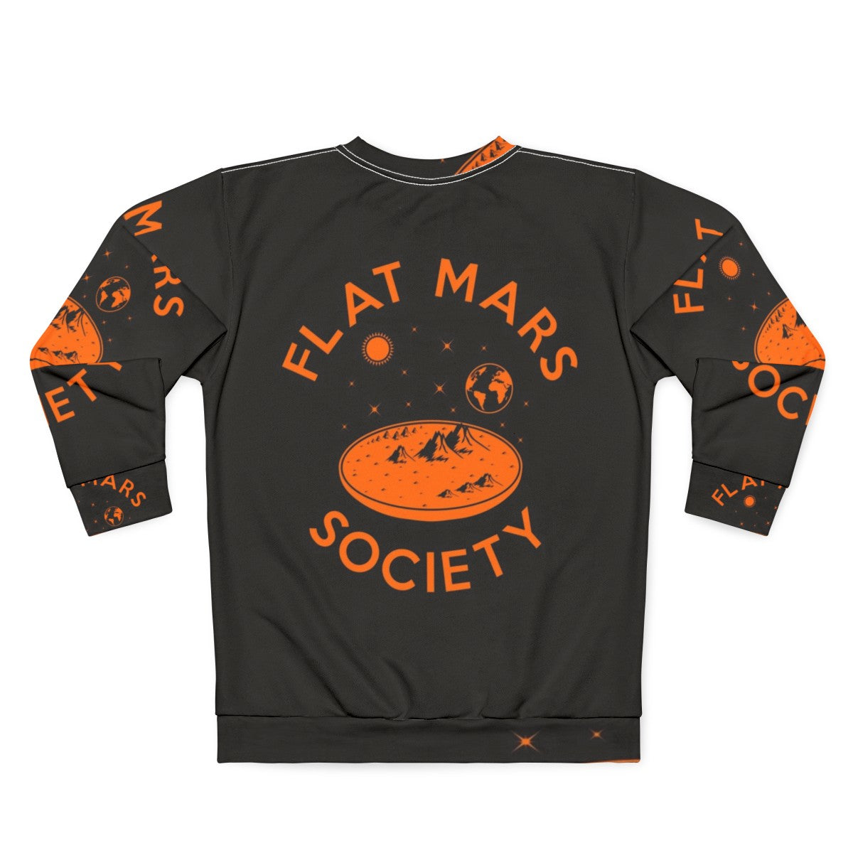 Flat Mars Society Sweatshirt for Space Enthusiasts - Back