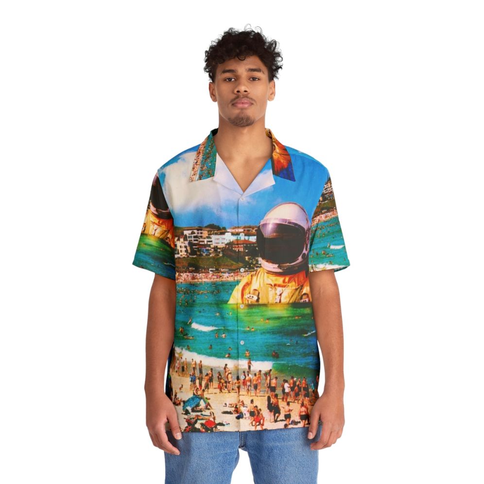 Surreal Beach Astronaut Hawaiian Shirt - People Front