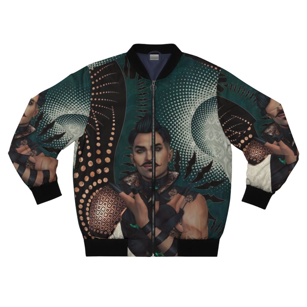 Dragon Age Dorian Pavus Bomber Jacket with Tarot Card and Mage Motifs