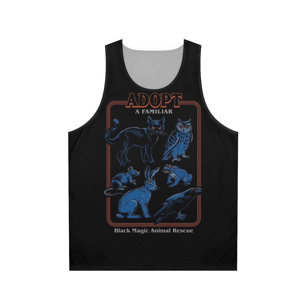 Occult unisex tank top with animal spirit design