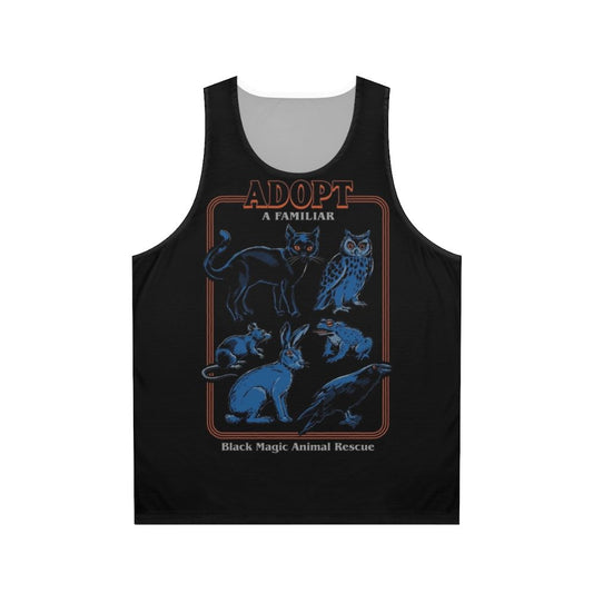 Occult unisex tank top with animal spirit design