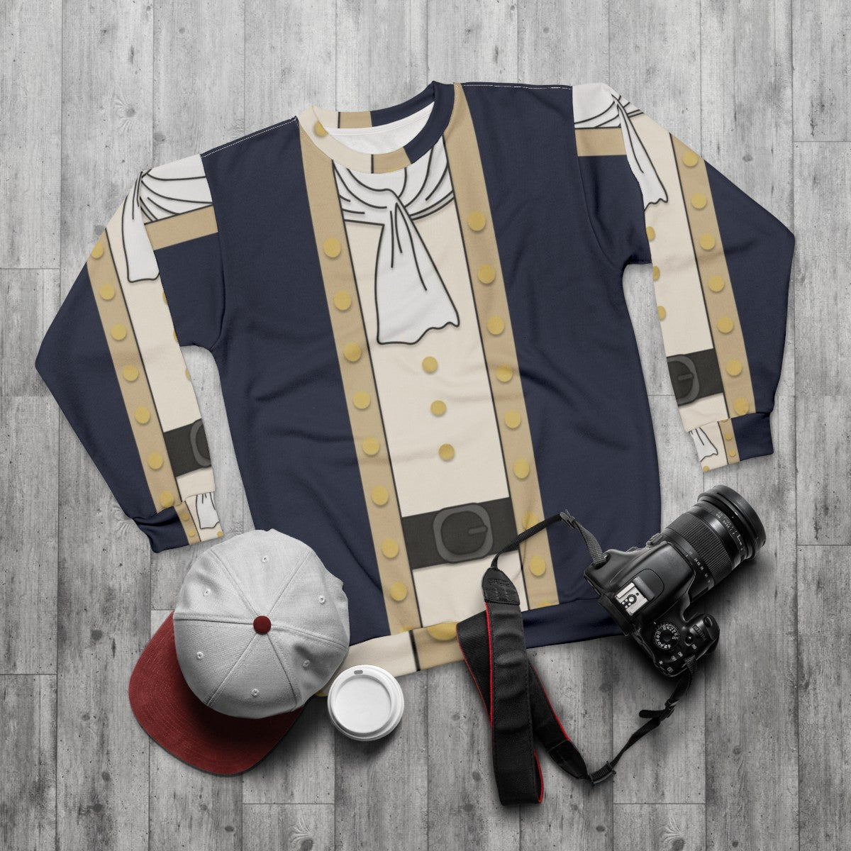 Hamilton Musical Themed Sweatshirt - flat lay