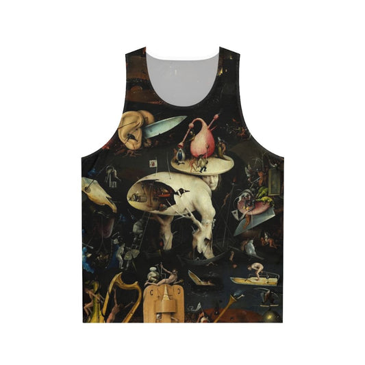 Hieronymus Bosch surreal fine art unisex tank top