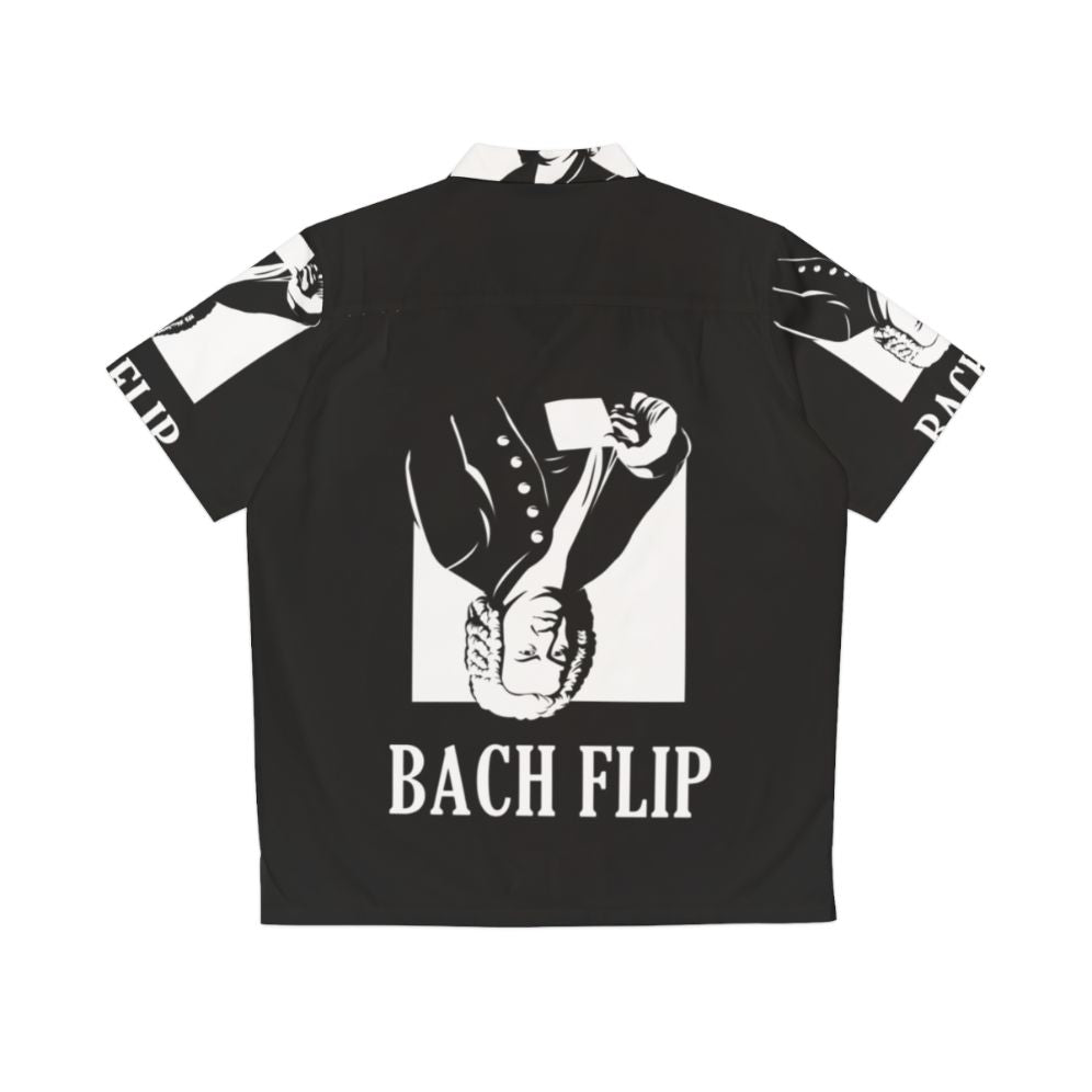 Bach Flip Hawaiian Shirt featuring a music-inspired pun design - Back