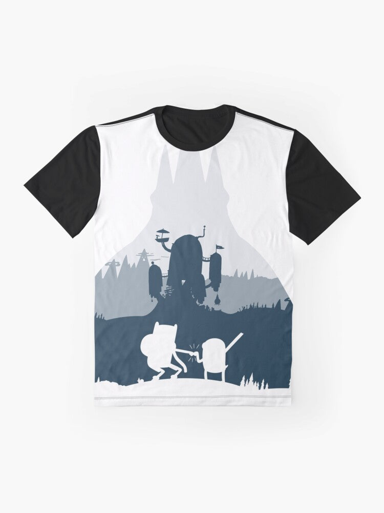 Adventure Time Ice King Silhouette Graphic T-Shirt - Flat lay