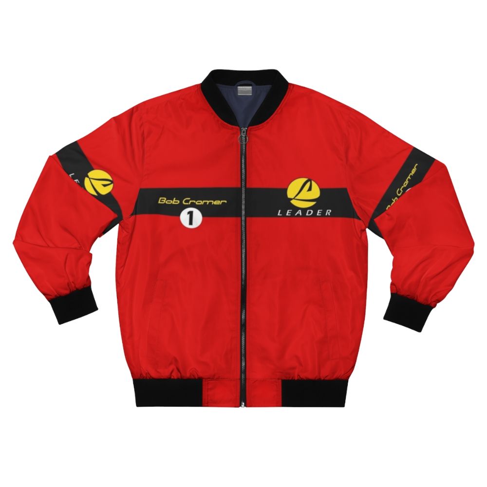 Team Leader Number 1 Bomber Jacket with Racing and Comics Themes