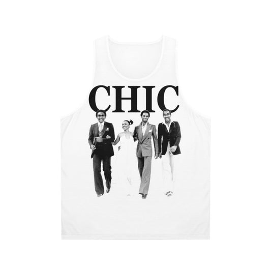 Retro disco band unisex tank top