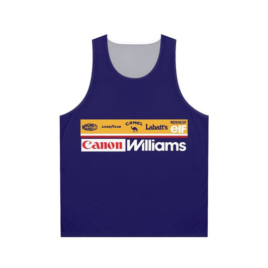 Williams FW14 Formula 1 Unisex Tank Top