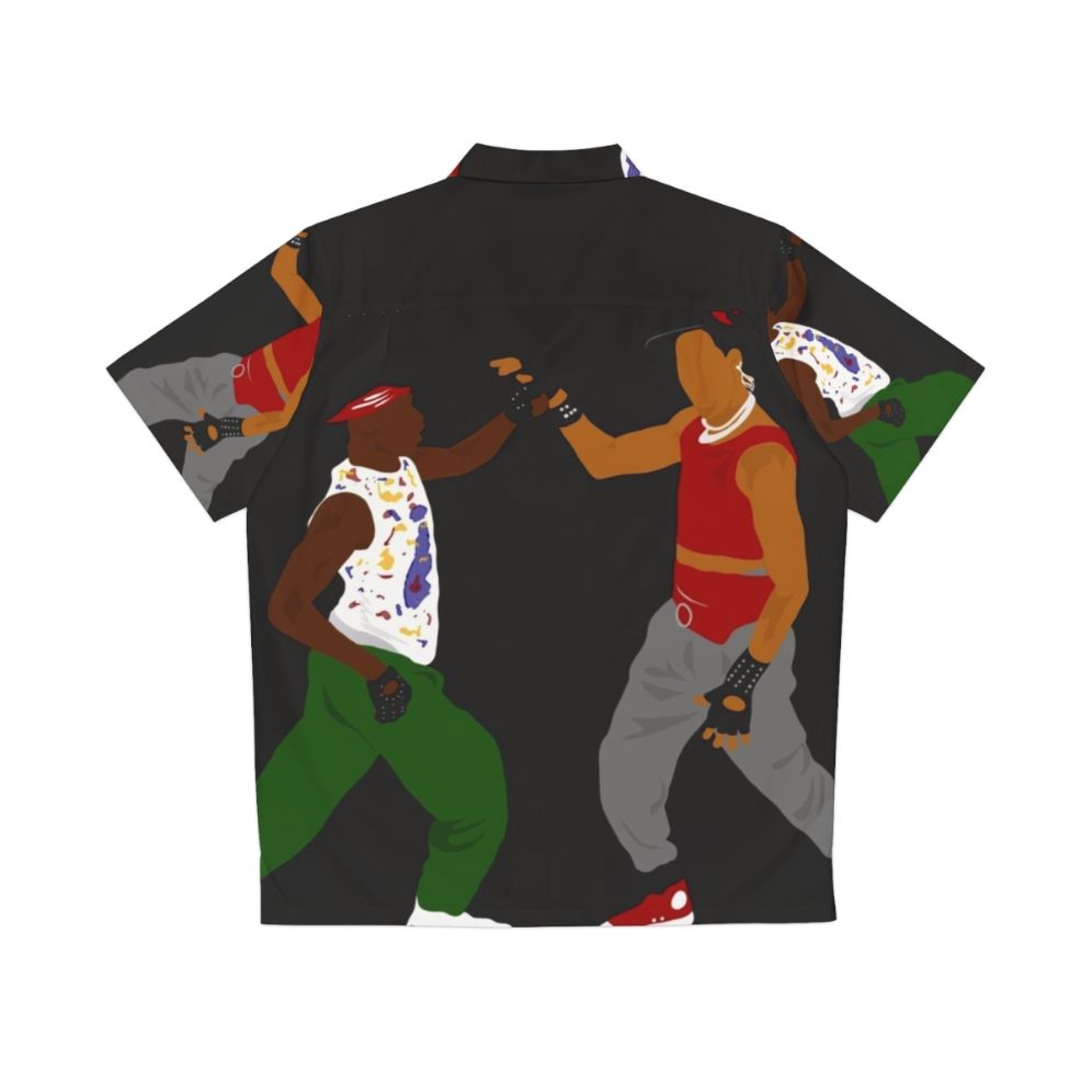 Breakdancing Hawaiian Shirt with Hip Hop and Music Inspired Design - Back