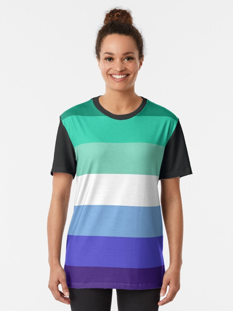 MLM Gay Pride Flag Graphic T-Shirt - Women