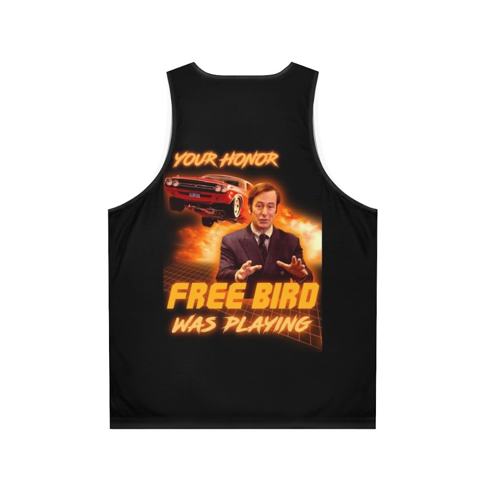 Freebird unisex graphic tank top - Back