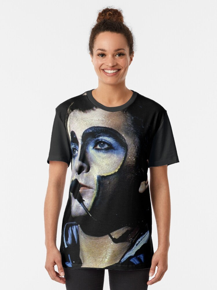 Peter Gabriel, a renowned singer, songwriter, and record producer, featured on a graphic t-shirt - Women