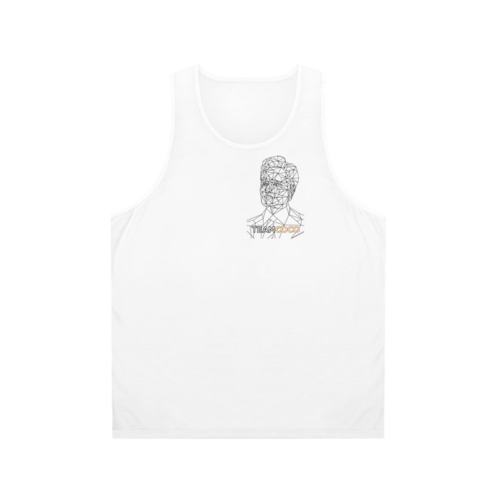 Conan Obrien line art portrait unisex tank top