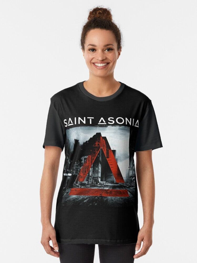 Saint Asonia Indie Rock Graphic T-Shirt - Women