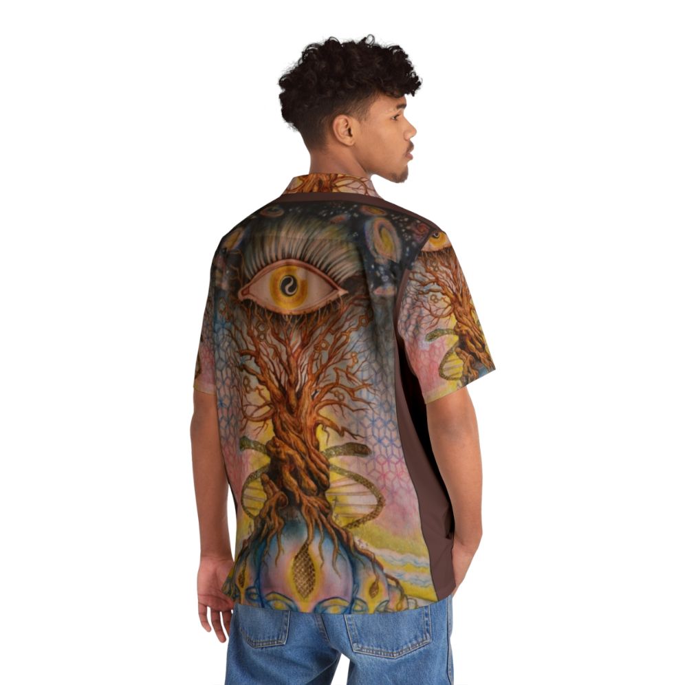 Pineal gland Hawaiian shirt featuring visionary art design - People Back