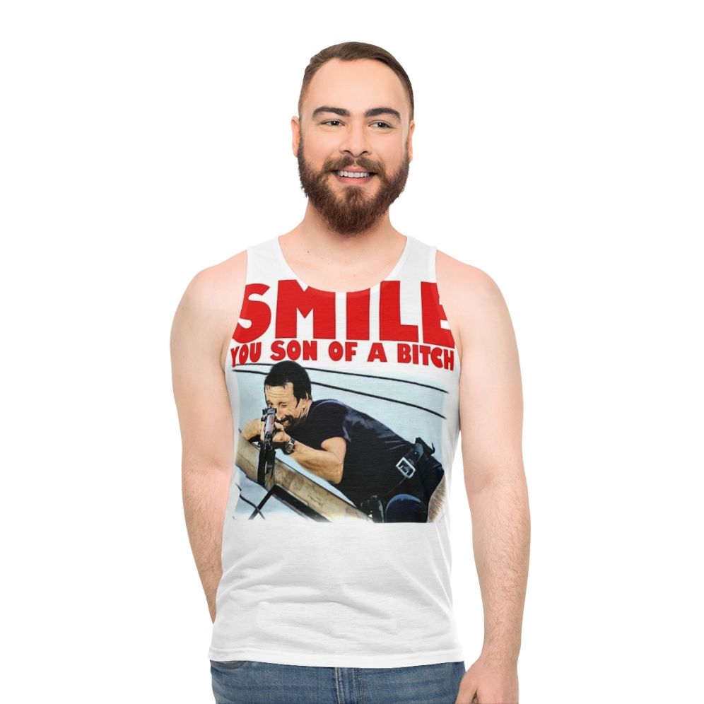 Smile Unisex Tank Top Inspired by the Movie Jaws - men