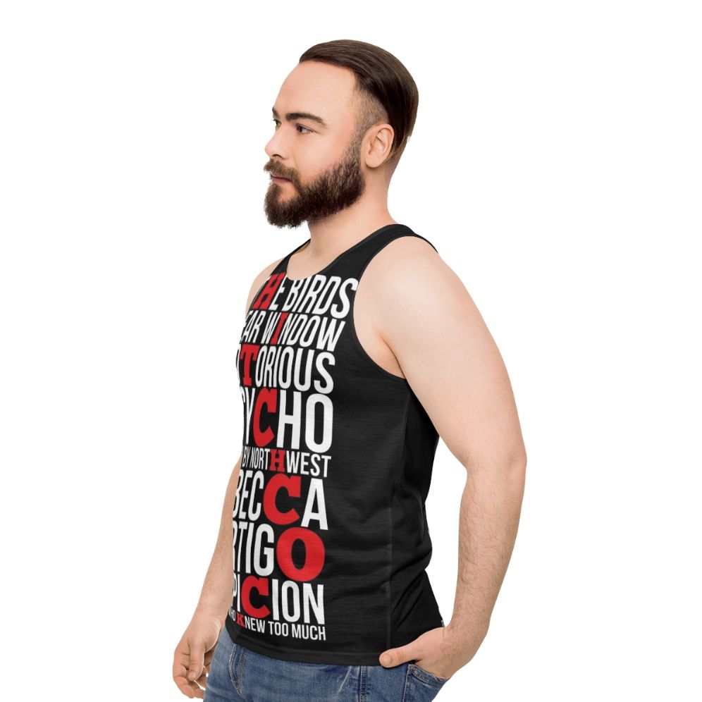 Alfred Hitchcock Unisex Tank Top - men side