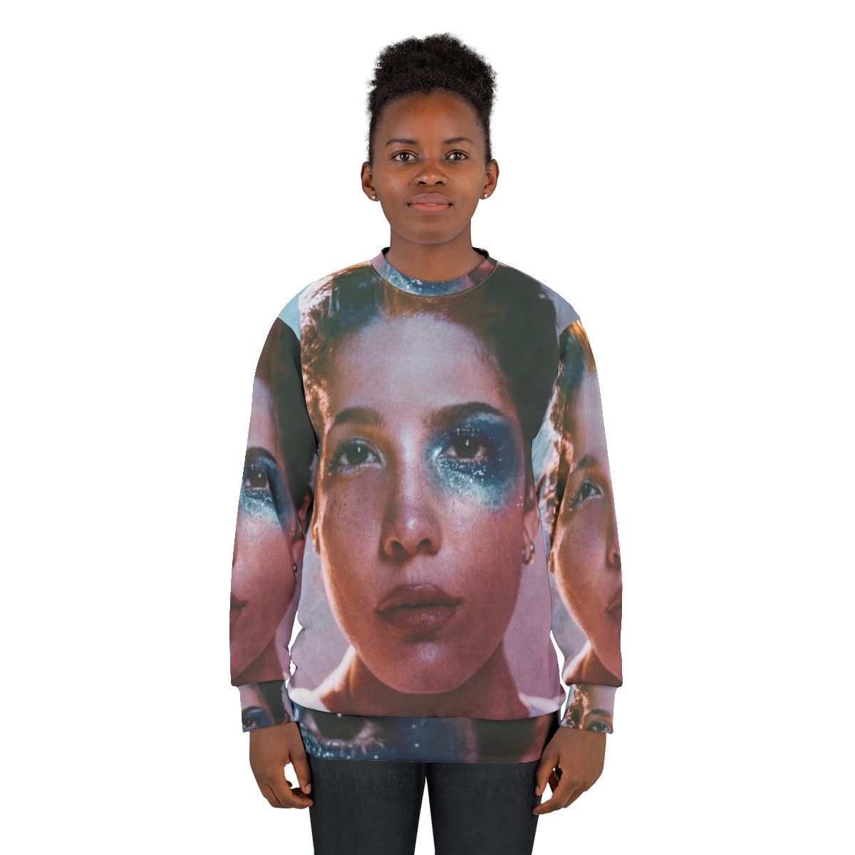 Manic Sweatshirt featuring Halsey's album cover design - women