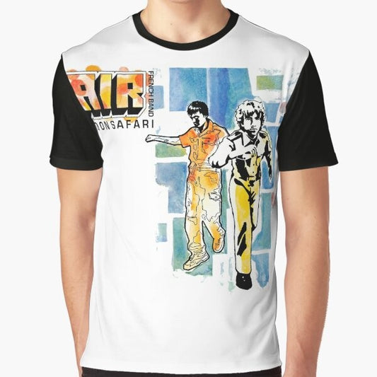 Moon Safari Air Music Album Graphic T-Shirt