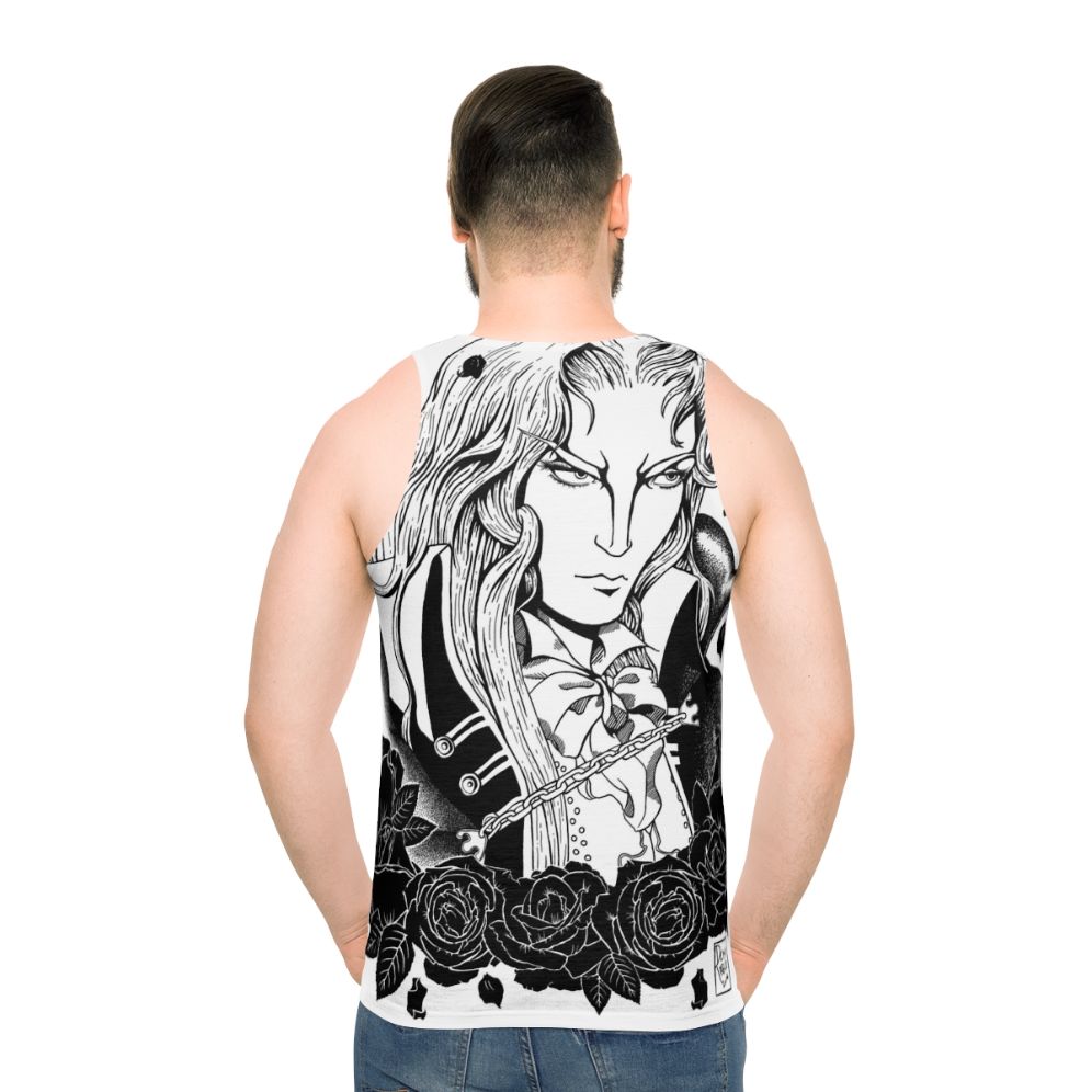 Alucard from Castlevania unisex tank top - men back