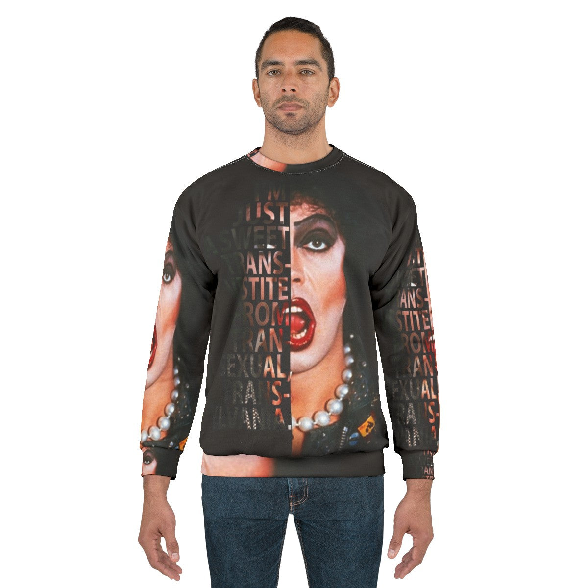 Frank N Furter Sweatshirt - Rocky Horror Picture Show Cult Classic Merchandise - men