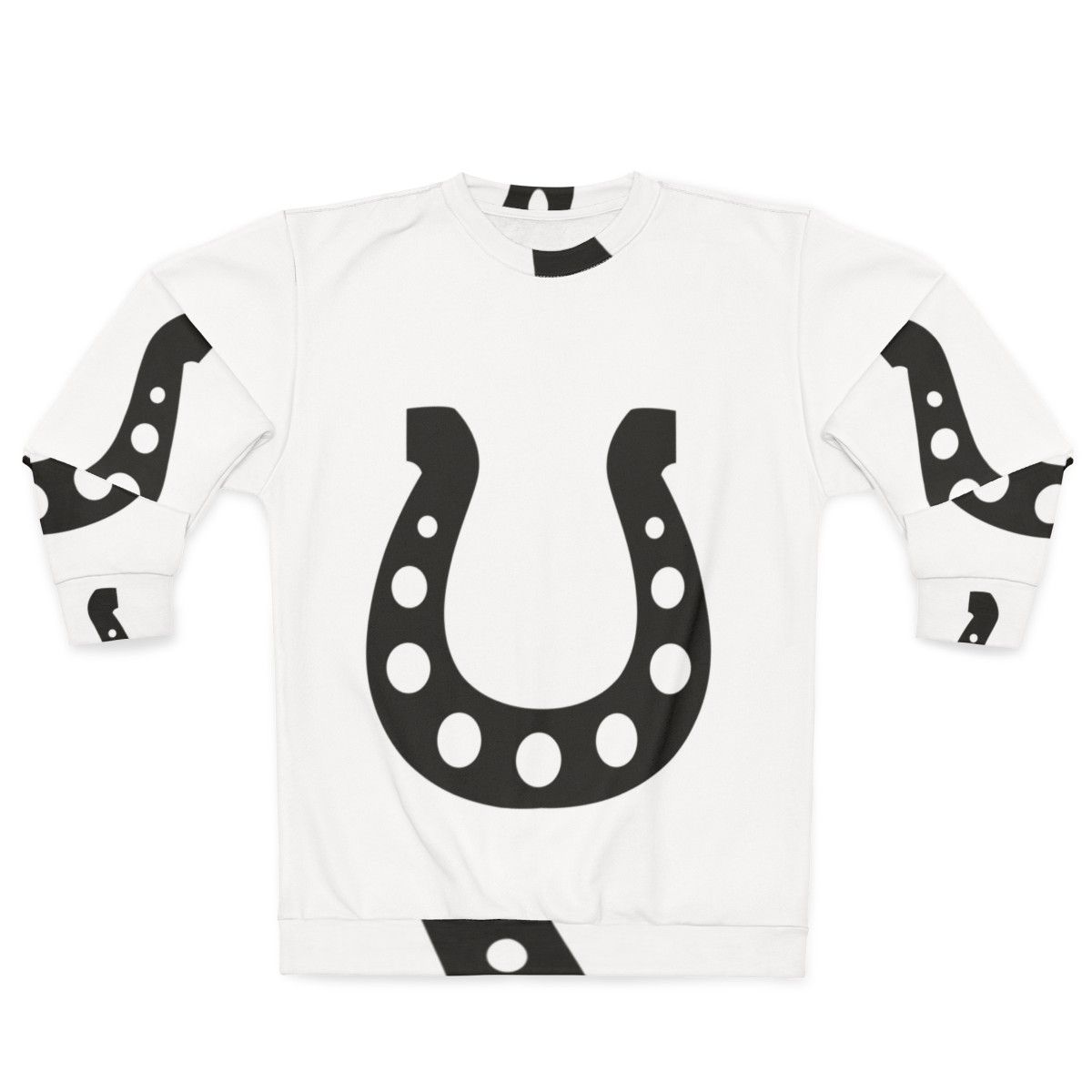 Lucky Horseshoe Sweatshirt with horseshoe design