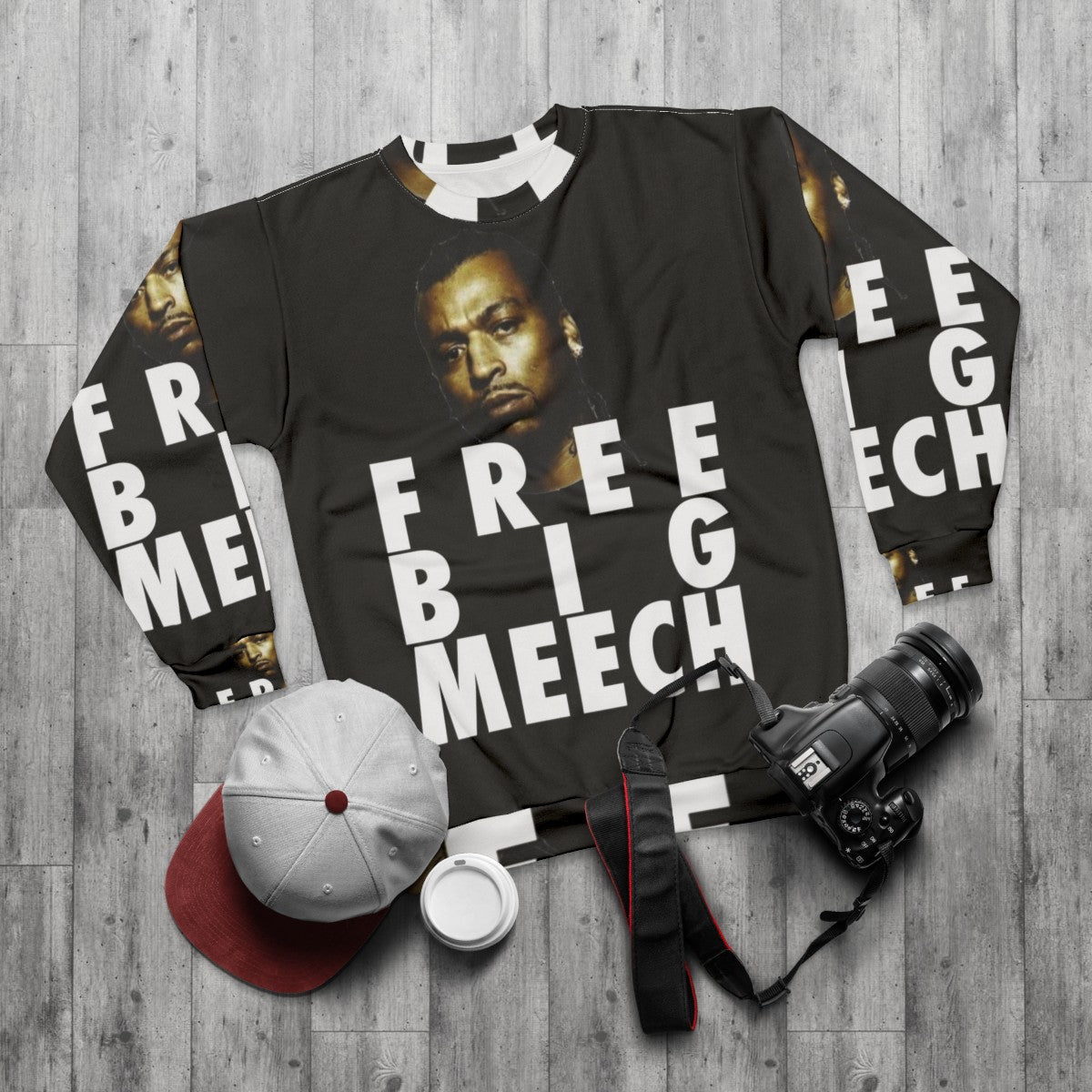 Big Meech BMF Legendary Figure Sweatshirt - flat lay